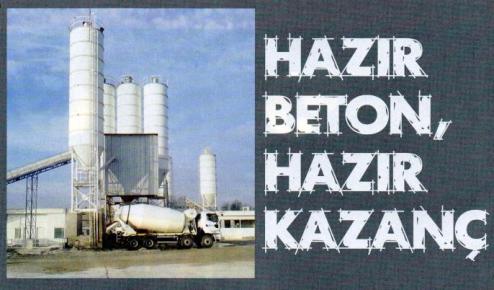 hazir beton tesisi kurmak