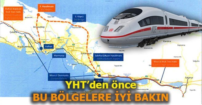 YHT ile degerlenecek arsalar
