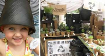 Eski Lastiklerden Bahçe Saksıları Üretme İş Fikirleri 16 lastikten bahce saksizi